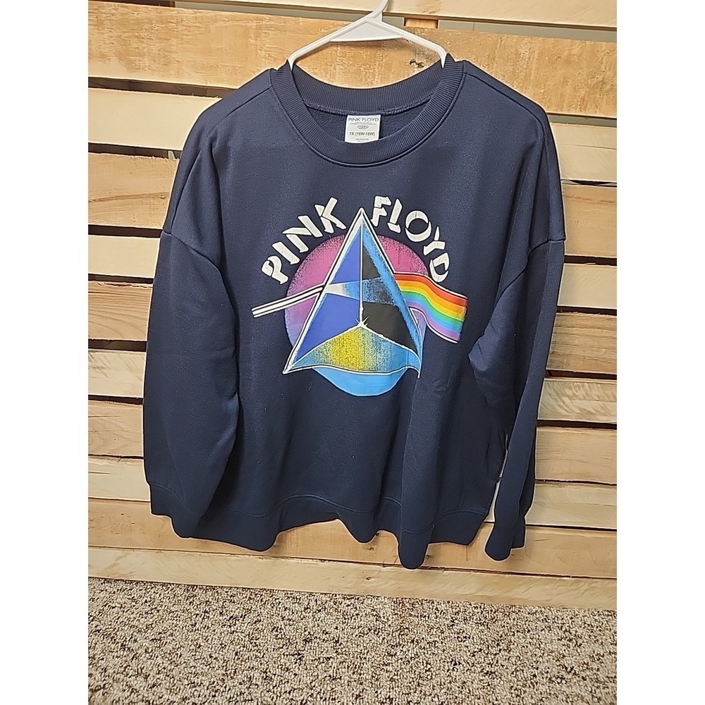 Pink Floyd Graphic Print Pullover Sweatshirt Unisex  1Xl
